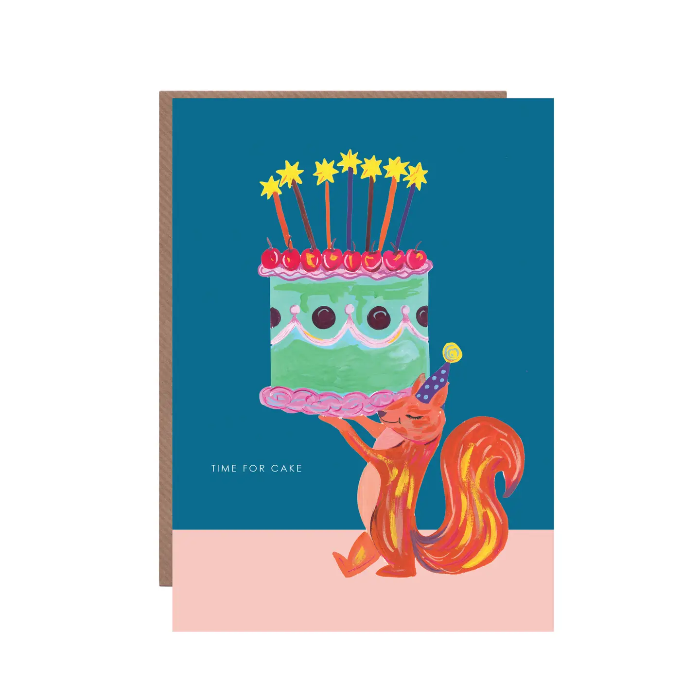 Squirrel and Cake Greeting Card