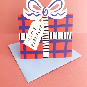 Birthday Present Die Cut Card