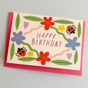Garden Happy Birthday Greeting Card