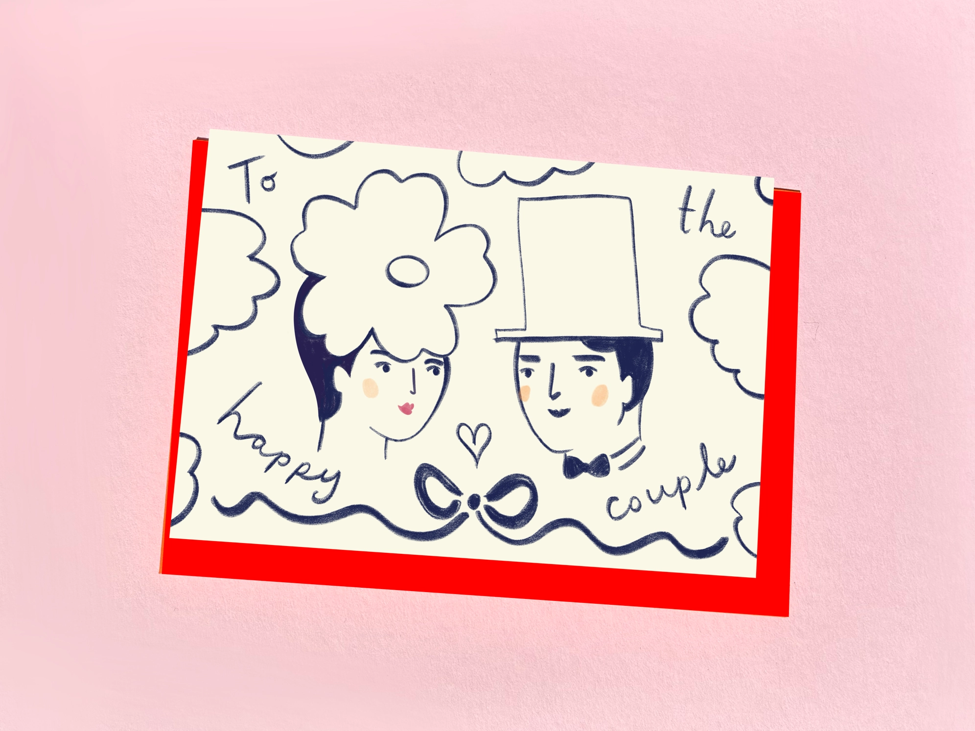 Happy Couple Greeting Card