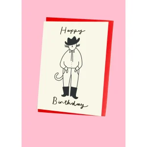 Cowboy Cat Birthday Card