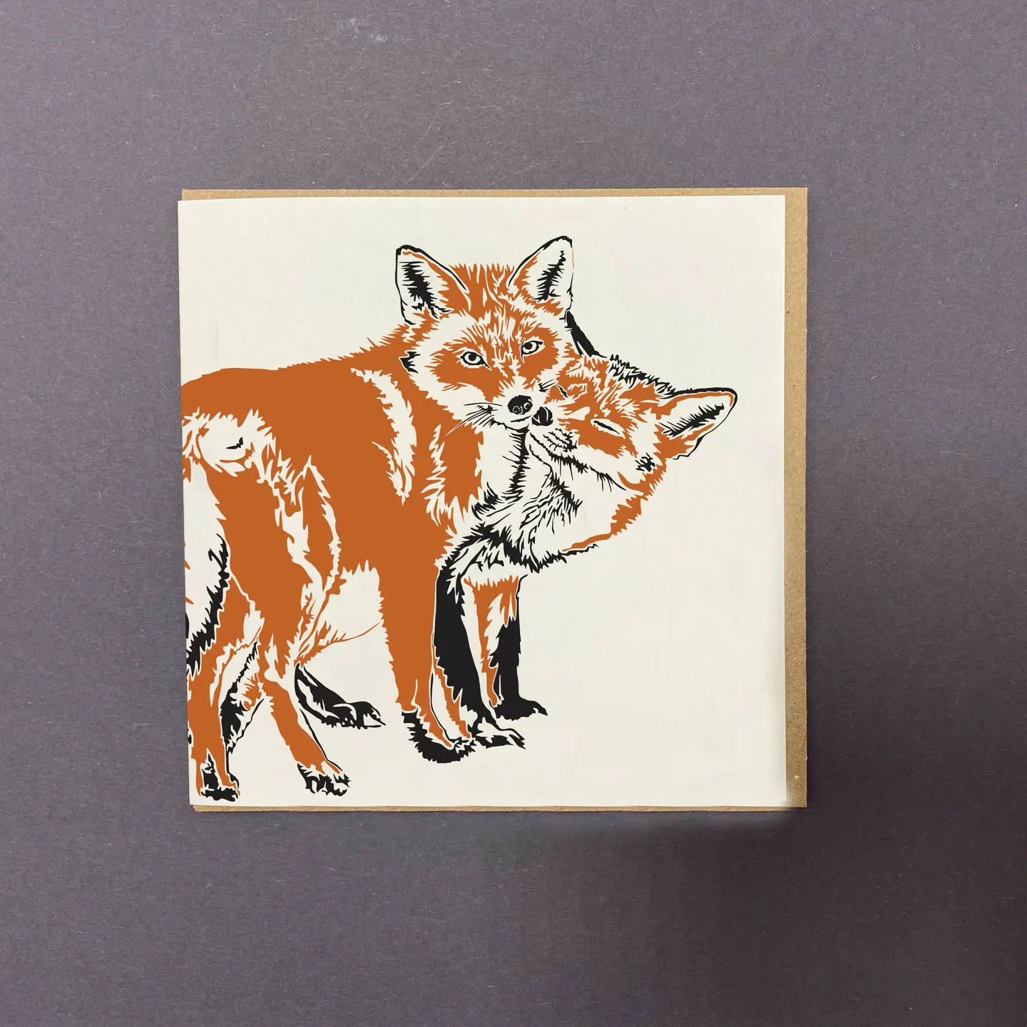 Fox Love Card