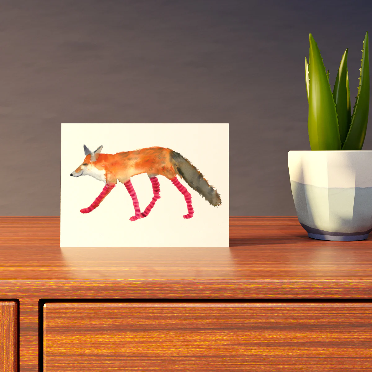 Fox in Socks Card - Image 4