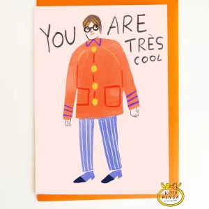 Tres Cool Greeting Card