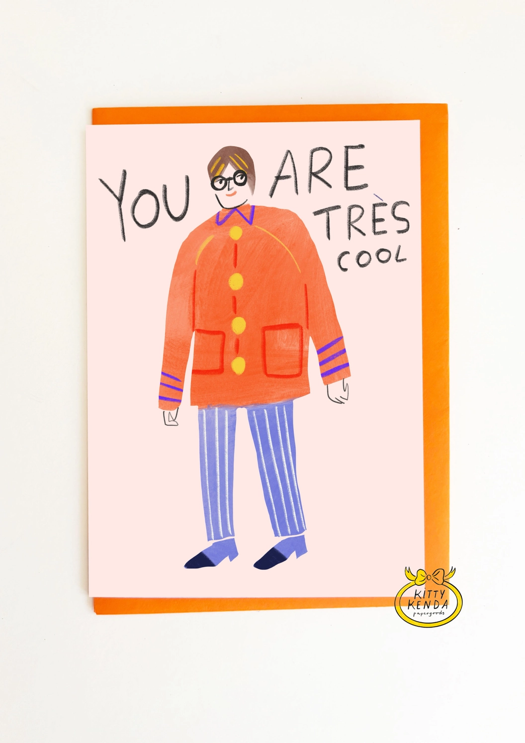 Tres Cool Greeting Card