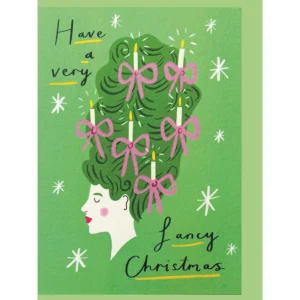 Fancy Hair Christmas Card