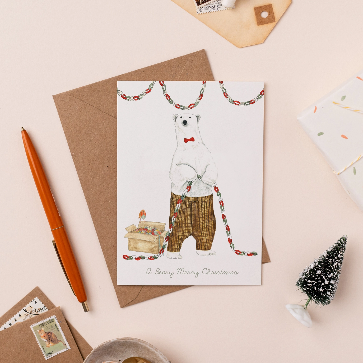 Beary Merry Christmas Card - Image 2