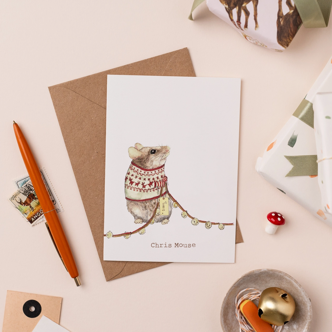 Chris Mouse Christmas Card - Image 2