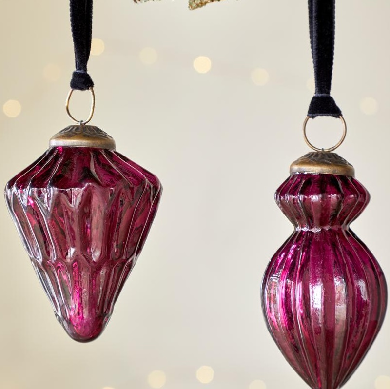 Manipur Baubles - Ruby - Set of 3 - Image 2