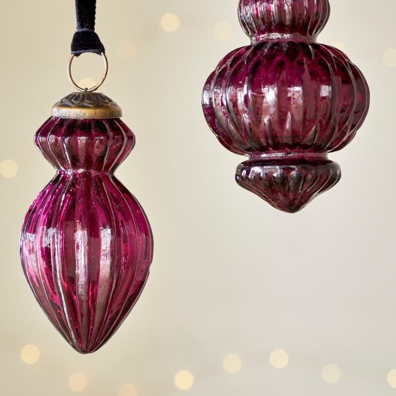 Manipur Baubles - Ruby - Set of 3 - Image 3