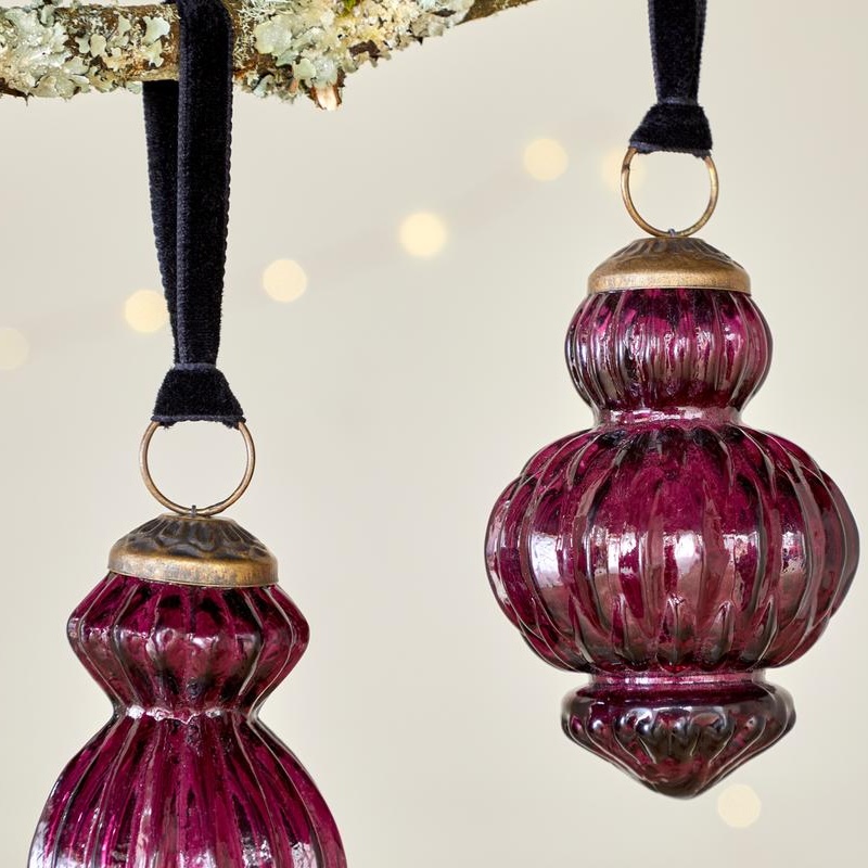 Manipur Baubles - Ruby - Set of 3 - Image 4