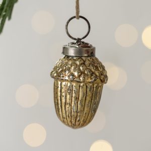 Mini Acorn Decoration - Gold