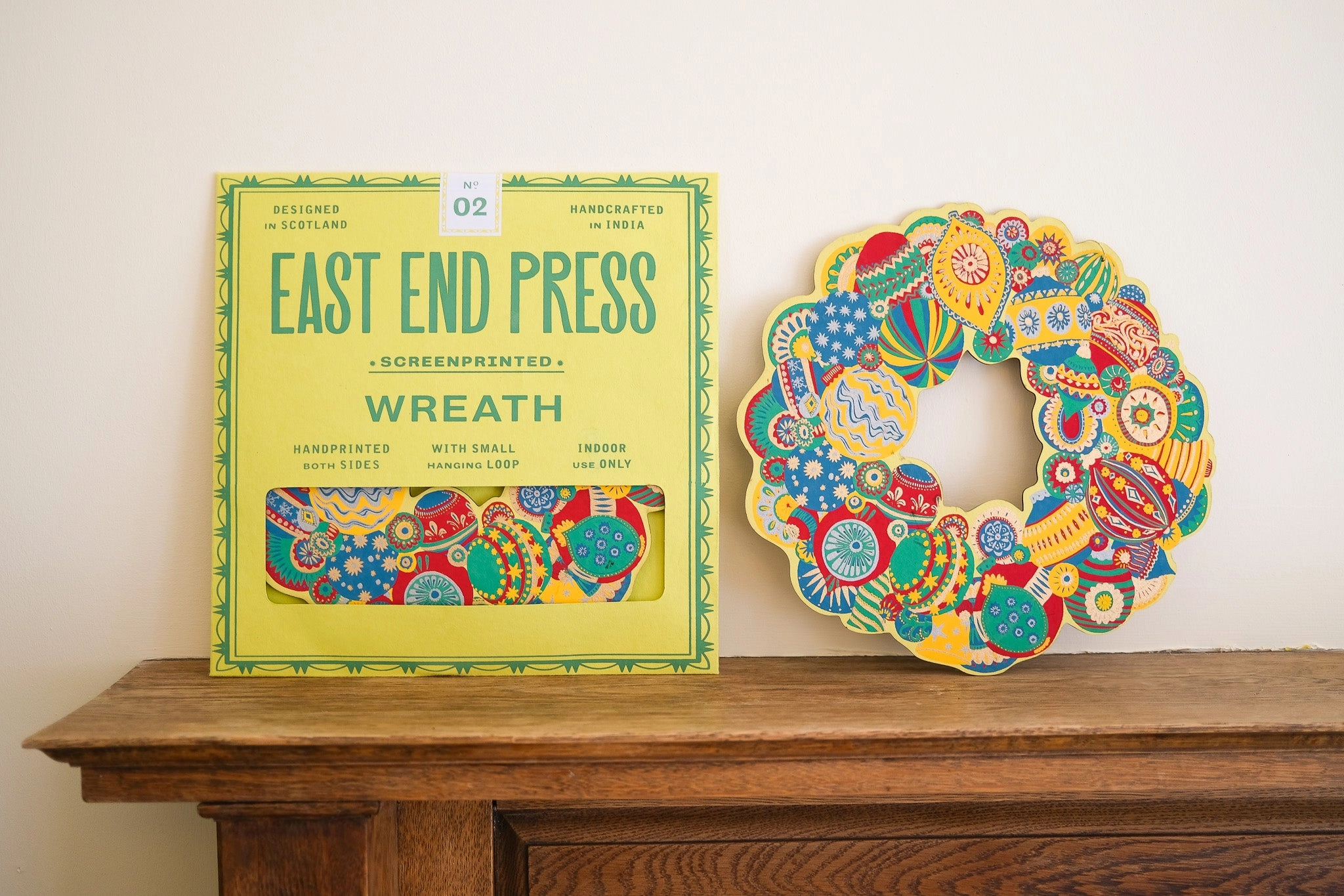 Cotton Board Christmas Bauble Wreath - Image 10