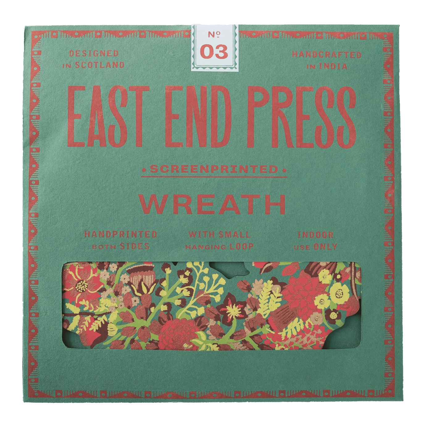 Cotton Board Christmas Foliage Wreath - Image 3