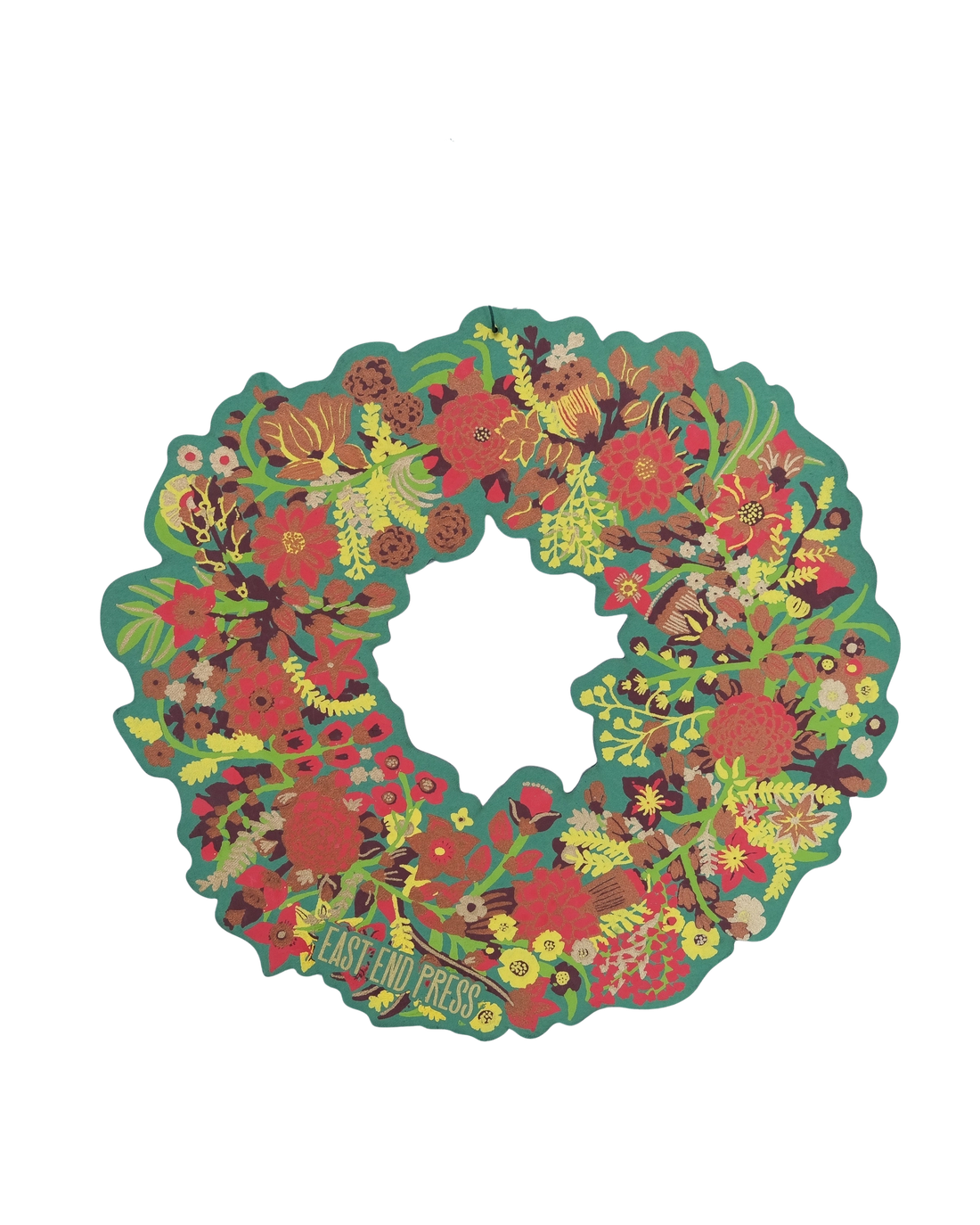 Cotton Board Christmas Foliage Wreath - Image 2