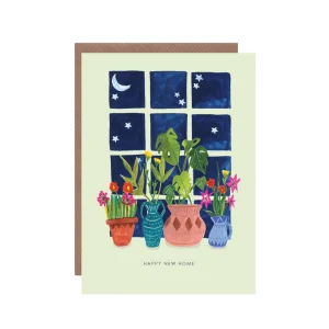 Window New Home Greeting Card