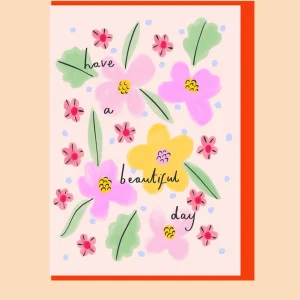 Beautiful Day Floral Greeting Card