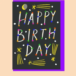 Birthday Night Sky Greeting Card