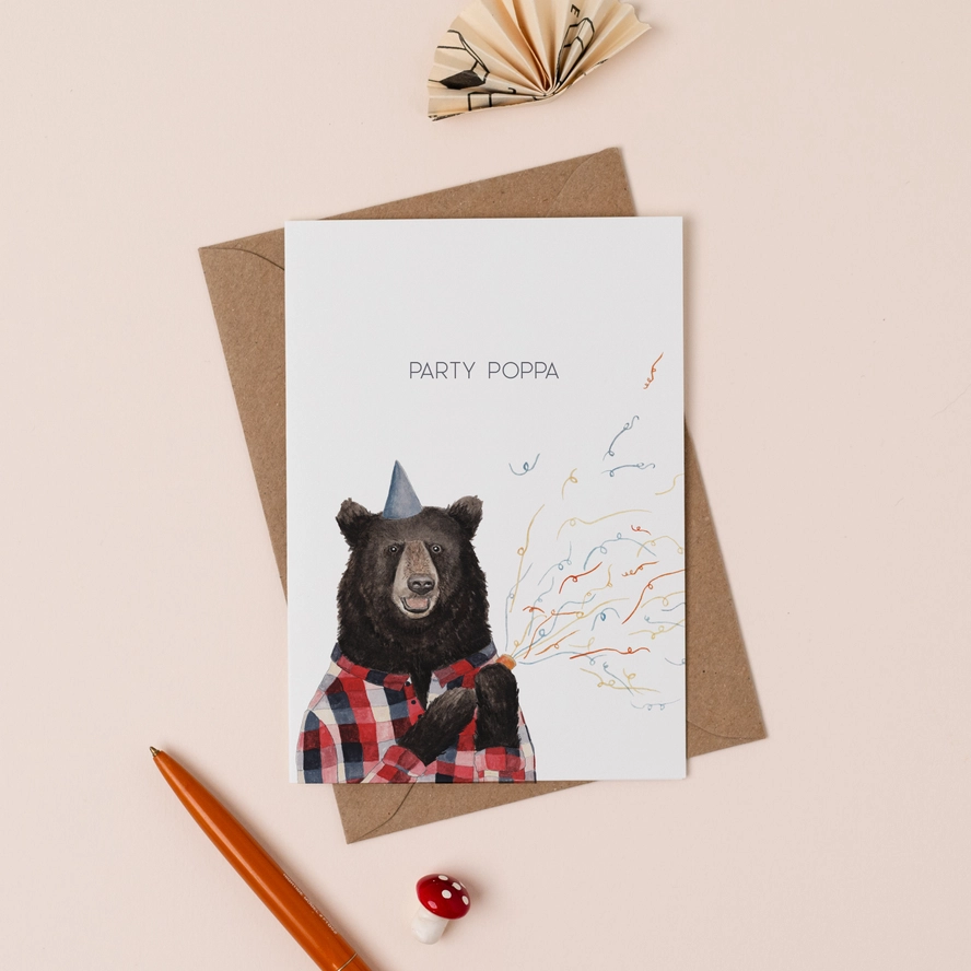 Party Poppa Greeting Card - Image 3