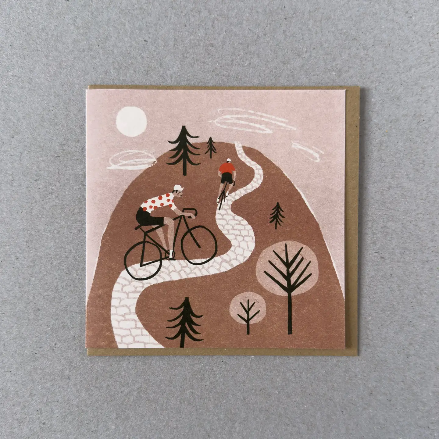 Cycling Climb Greeting Card - Image 2