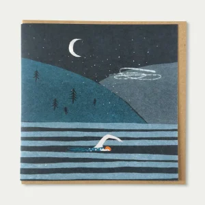 Night Swimming Greeting Card