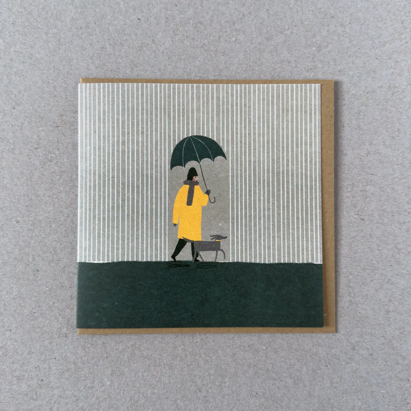 Walk in the Rain Greeting Card - Image 2