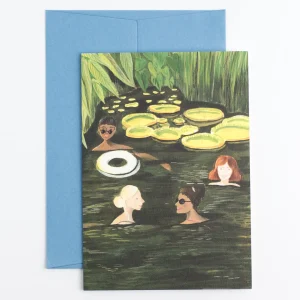 Wild Swimming Greeting Card