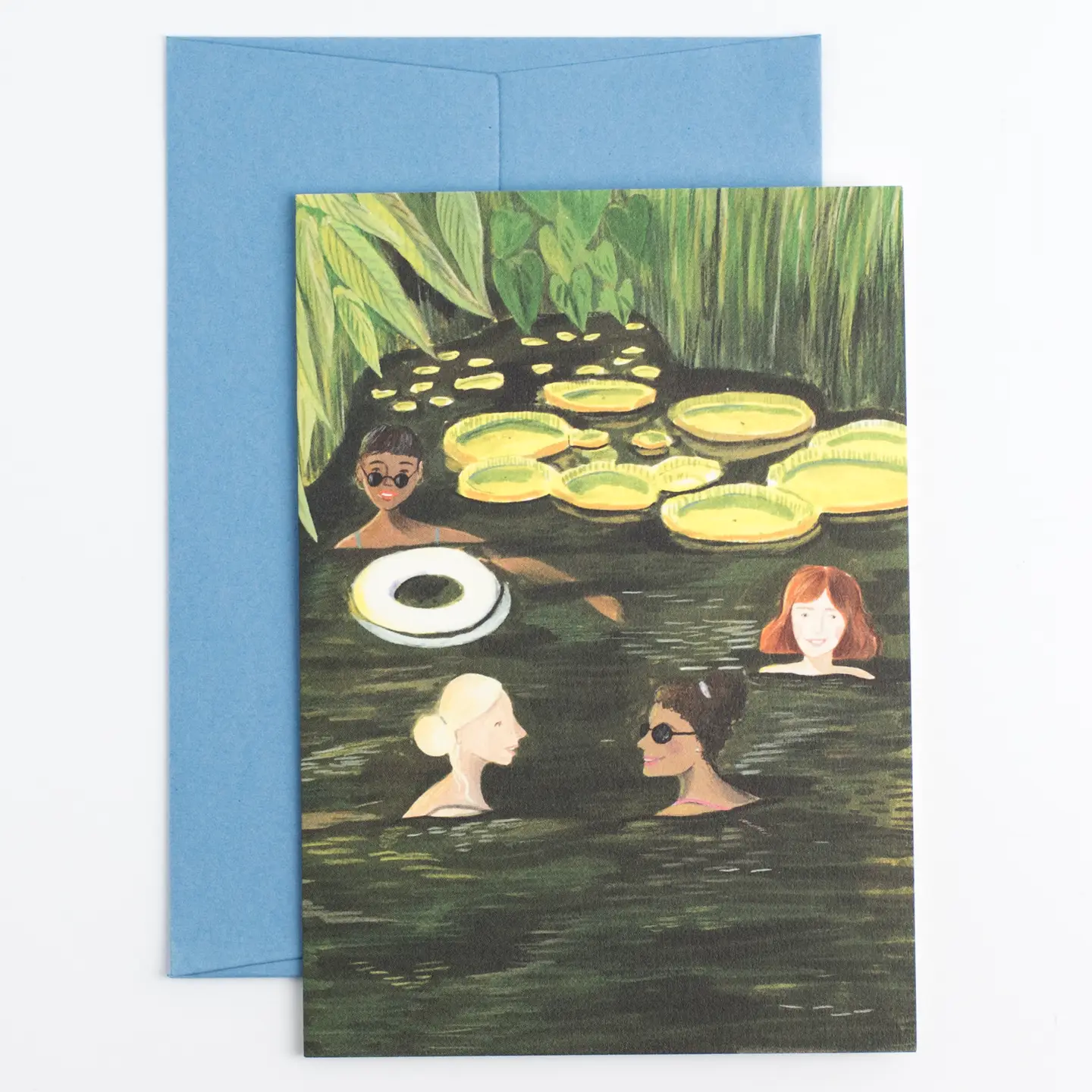 Wild Swimming Greeting Card