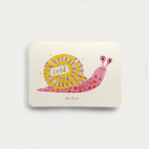 New home snail greeting card
