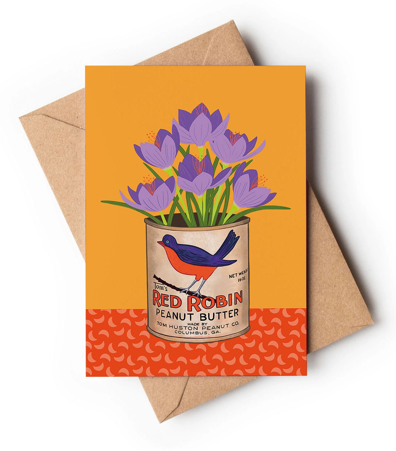 Crocus Tin Greeting Card