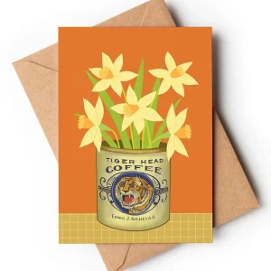 Daffodil Flower Tin card