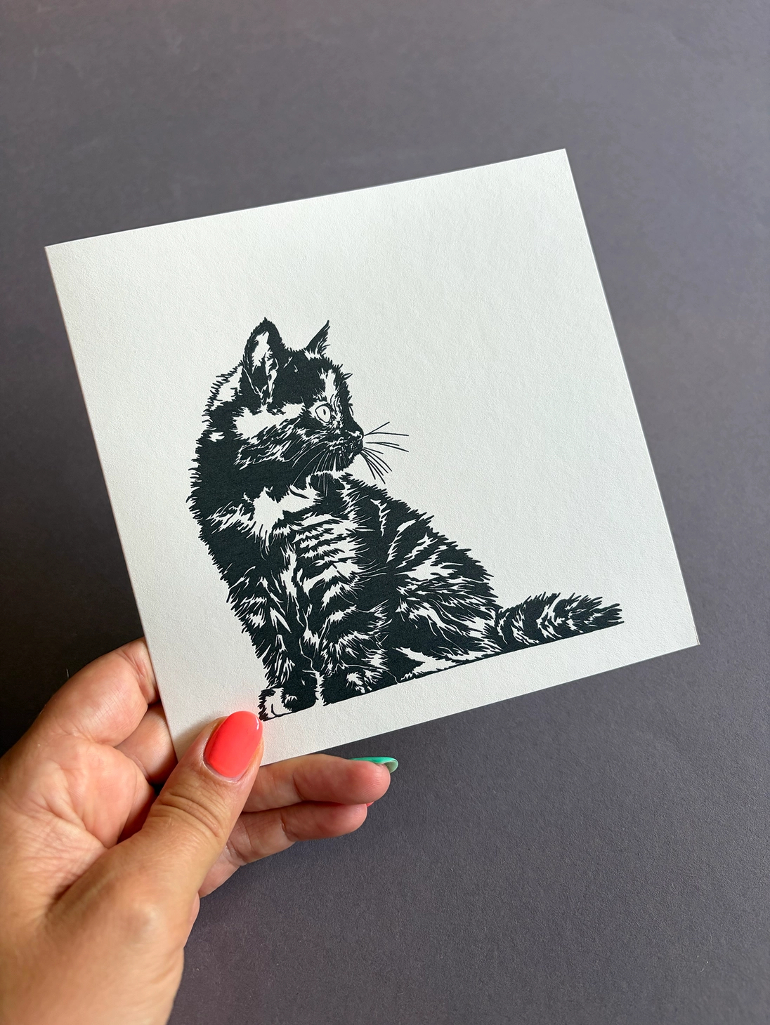 Stan the Cat Greeting Card - Image 2