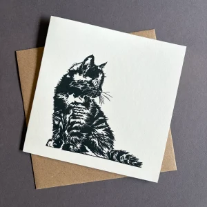 Stan the Cat Greeting Card