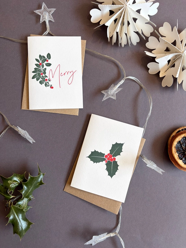 Holly and Ivy Bauble Little Notes Card Set - Boxed - Image 4