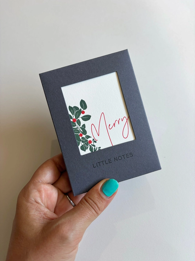 Holly and Ivy Bauble Little Notes Card Set - Boxed - Image 2