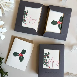 Holly and Ivy Bauble Little Notes Card Set - Boxed