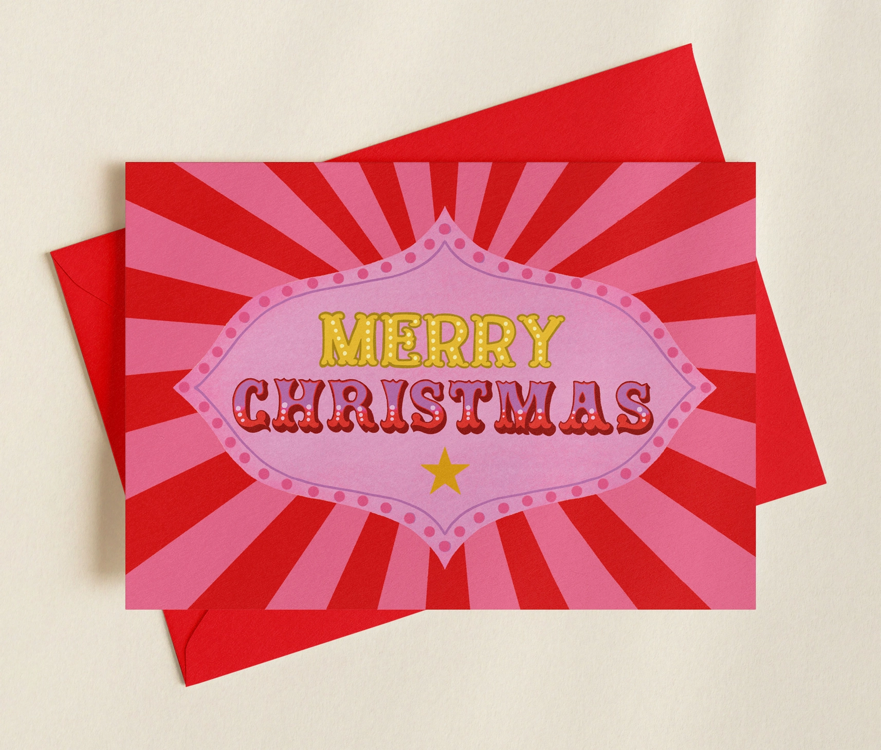 Merry Christmas Circus Card