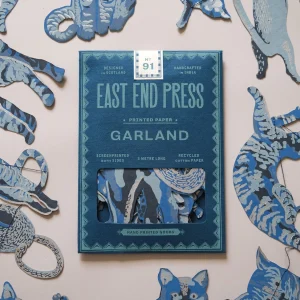 Alley Cats Hand Printed Paper Garland